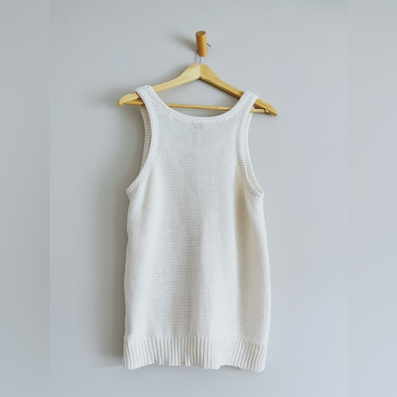 Beautiful knit cream tank - Picture 3 of 4